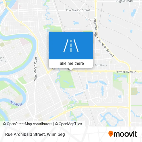 Rue Archibald Street map