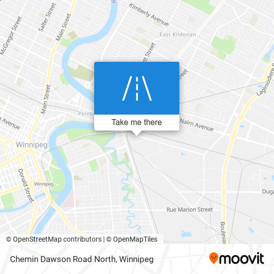 Chemin Dawson Road North map