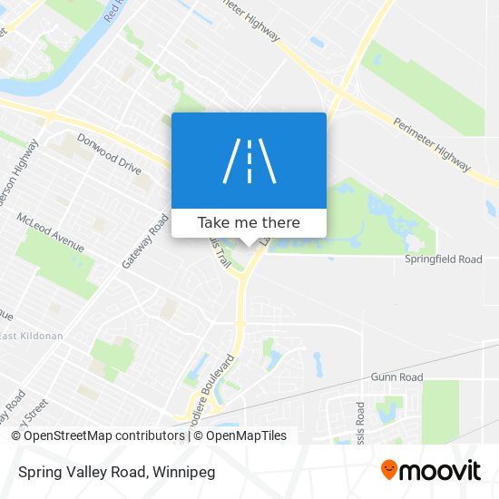 Spring Valley Road map