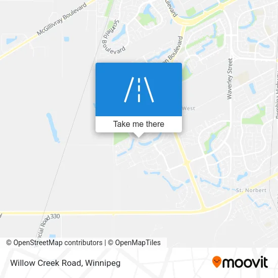 Willow Creek Road map