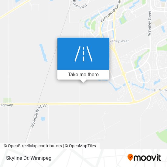 Skyline Dr map