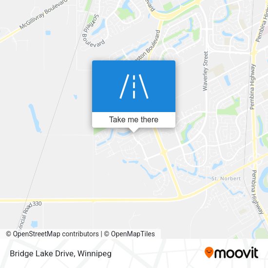 Bridge Lake Drive map
