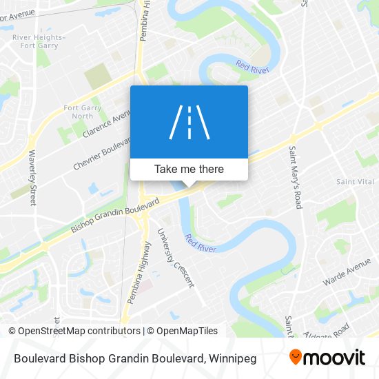 Boulevard Bishop Grandin Boulevard map