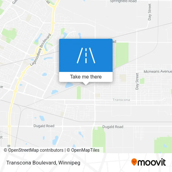 Transcona Boulevard map
