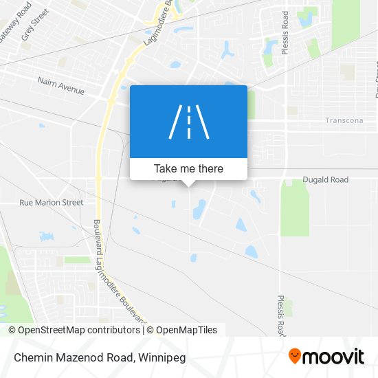 Chemin Mazenod Road plan