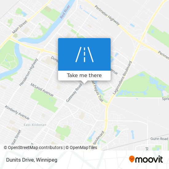 Dunits Drive map