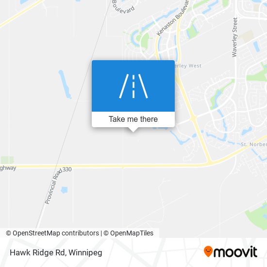 Hawk Ridge Rd map