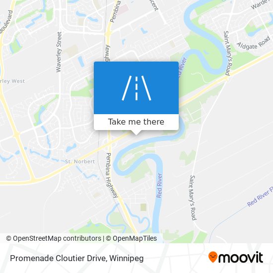 Promenade Cloutier Drive map