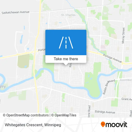 Whitegates Crescent map