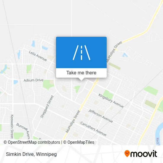Simkin Drive map