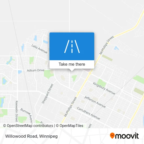 Willowood Road map