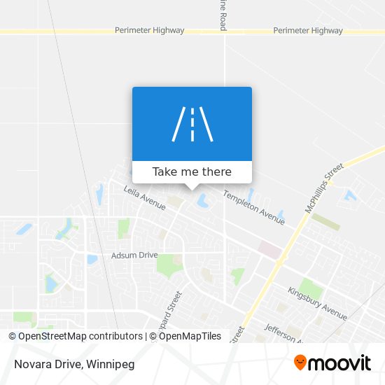 Novara Drive map