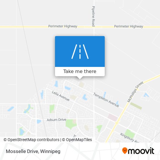 Mosselle Drive map