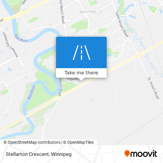 Stellarton Crescent map