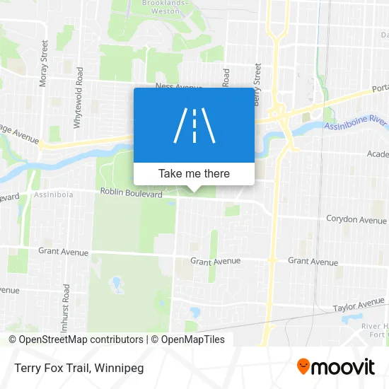 Terry Fox Trail map