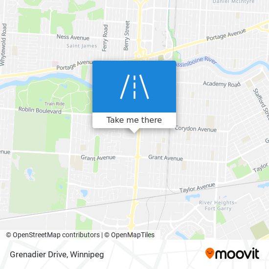 Grenadier Drive map