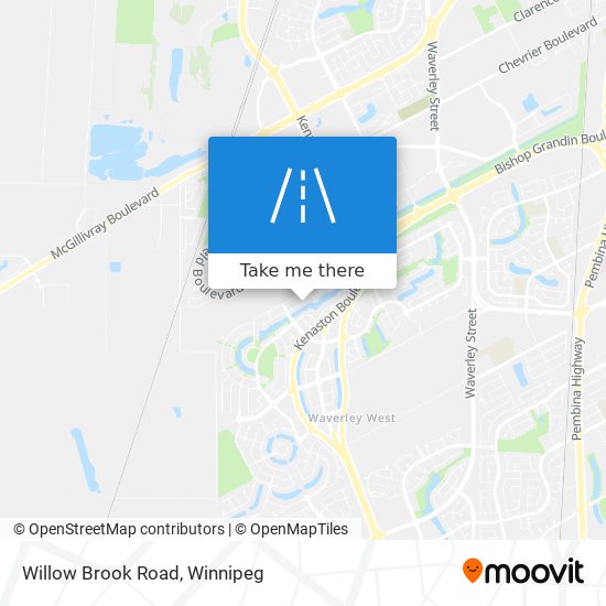 Willow Brook Road map