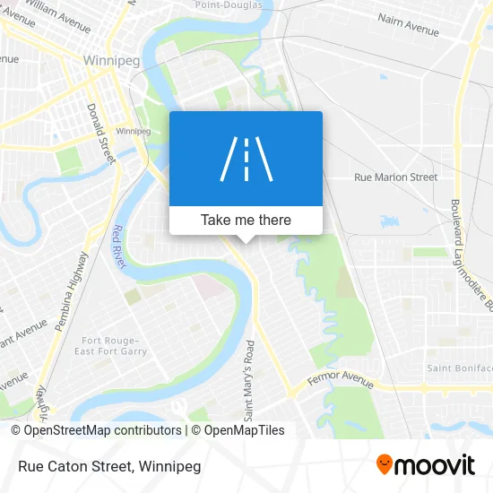 Rue Caton Street map