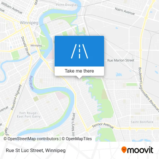 Rue St Luc Street map