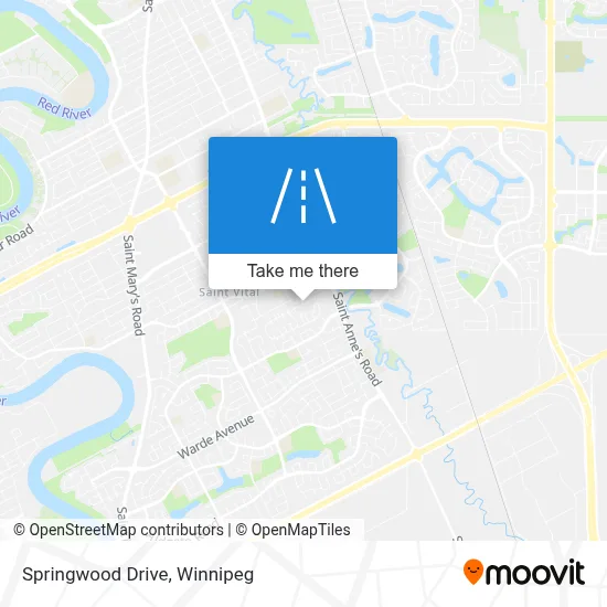 Springwood Drive map