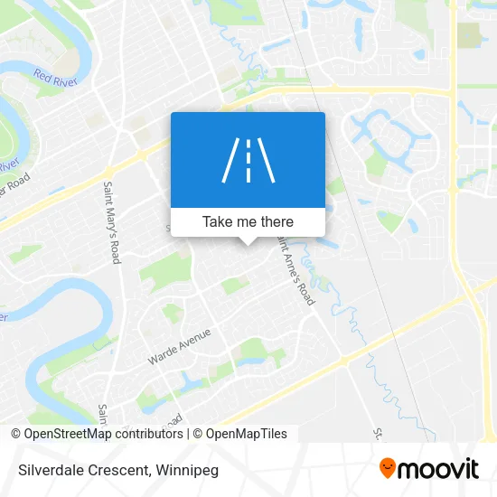 Silverdale Crescent map