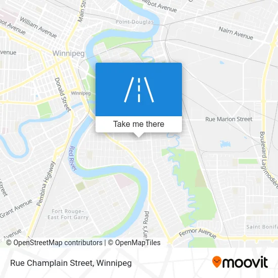 Rue Champlain Street map
