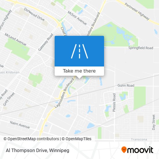 Al Thompson Drive map