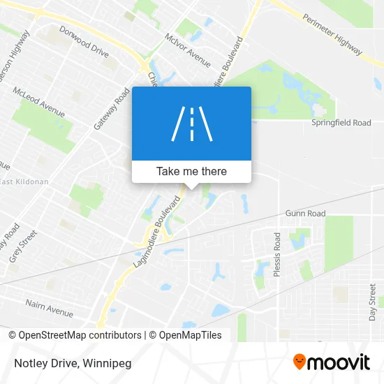 Notley Drive map