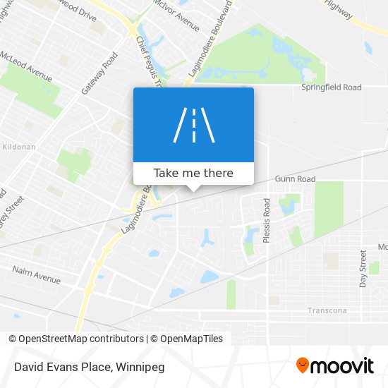 David Evans Place map