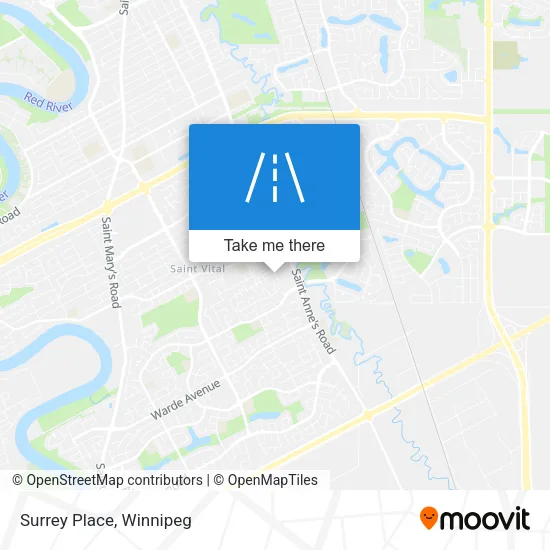 Surrey Place map