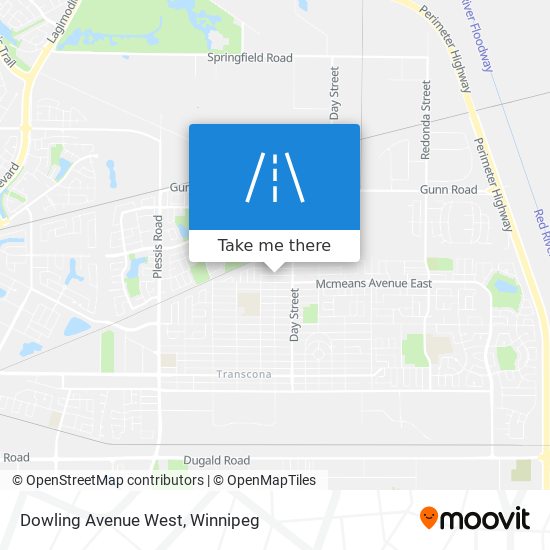 Dowling Avenue West map