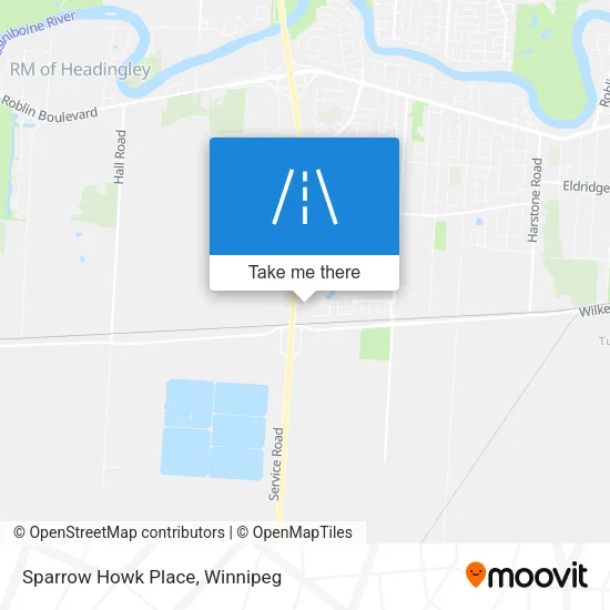 Sparrow Howk Place map
