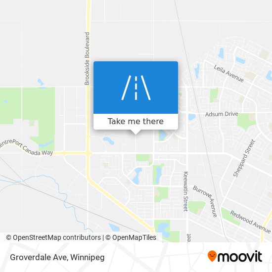 Groverdale Ave map