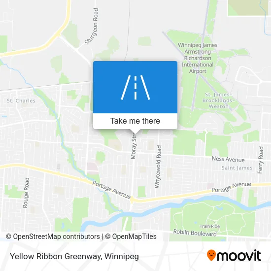 Yellow Ribbon Greenway map