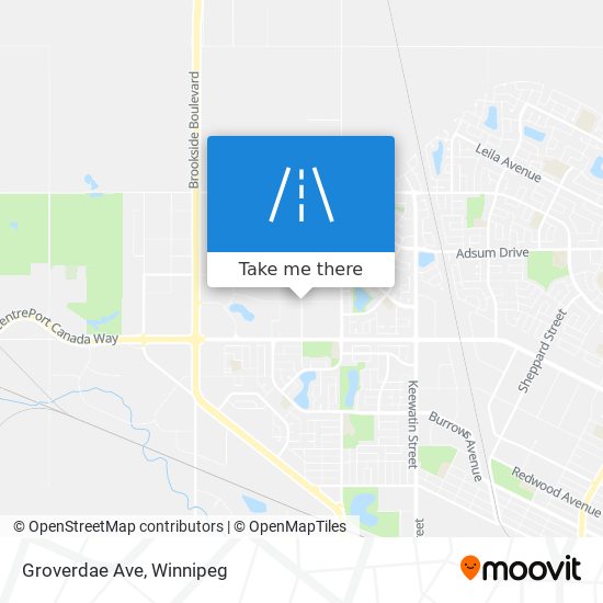 Groverdae Ave map