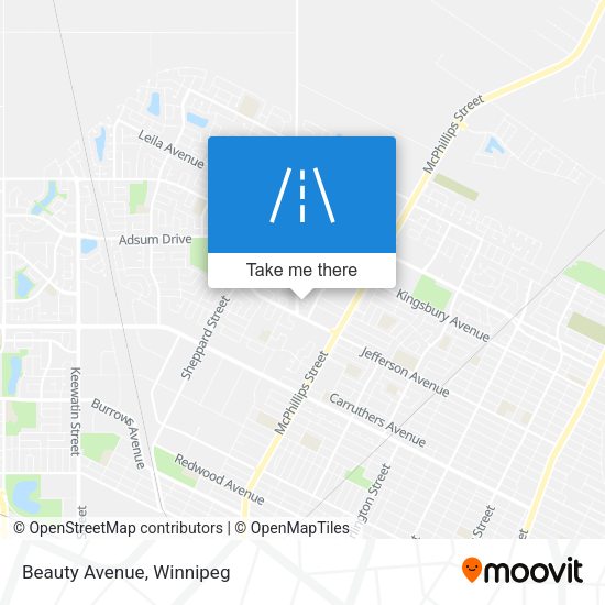 Beauty Avenue map