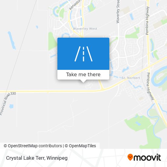 Crystal Lake Terr map