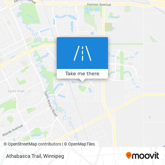 Athabasca Trail map