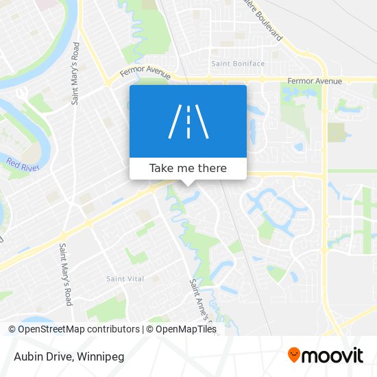 Aubin Drive map