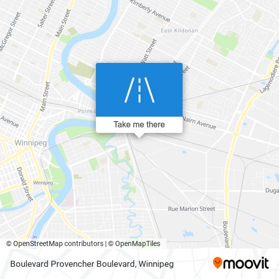 Boulevard Provencher Boulevard map