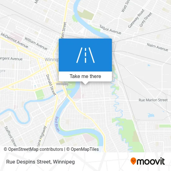 Rue Despins Street map