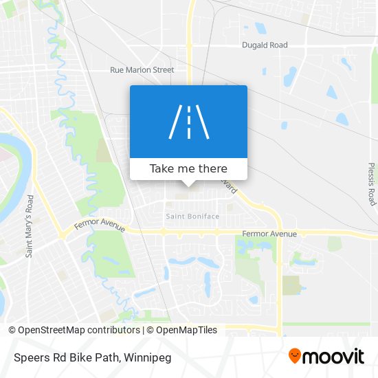 Speers Rd Bike Path map