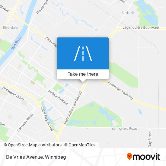 De Vries Avenue map