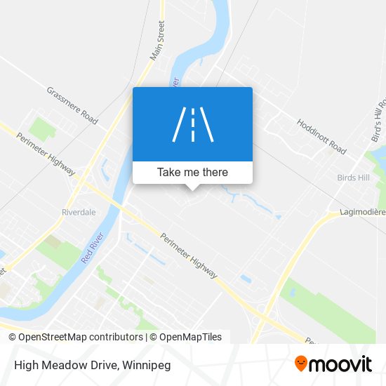 High Meadow Drive map