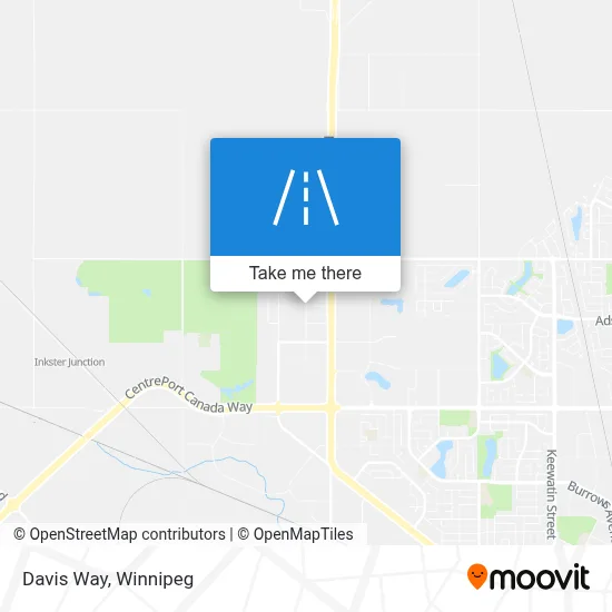 Davis Way map