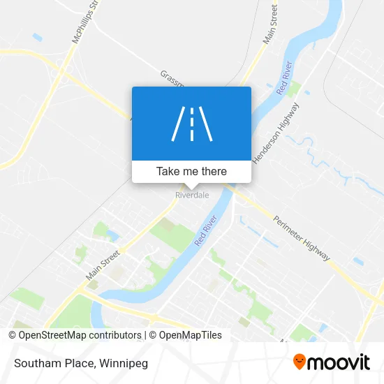 Southam Place map