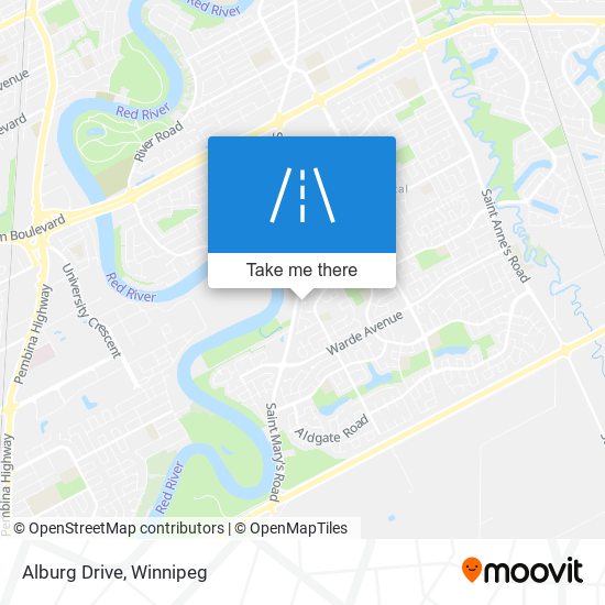 Alburg Drive map