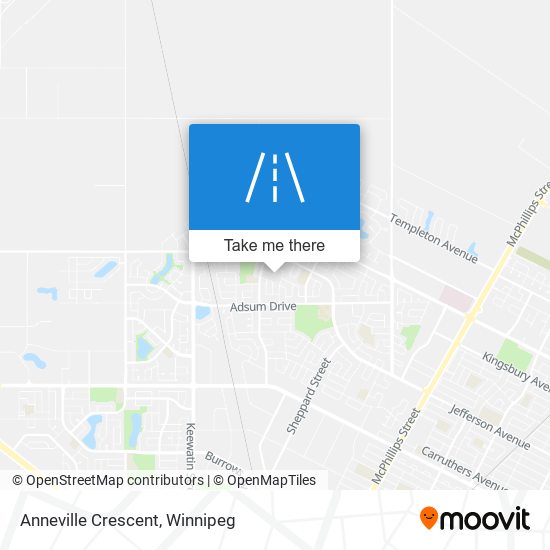 Anneville Crescent map