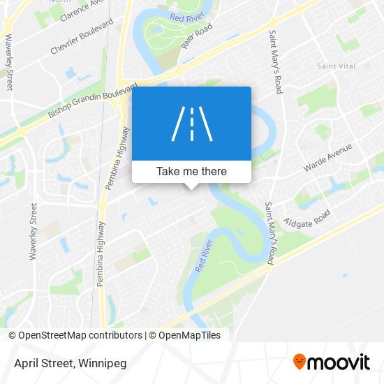 April Street map