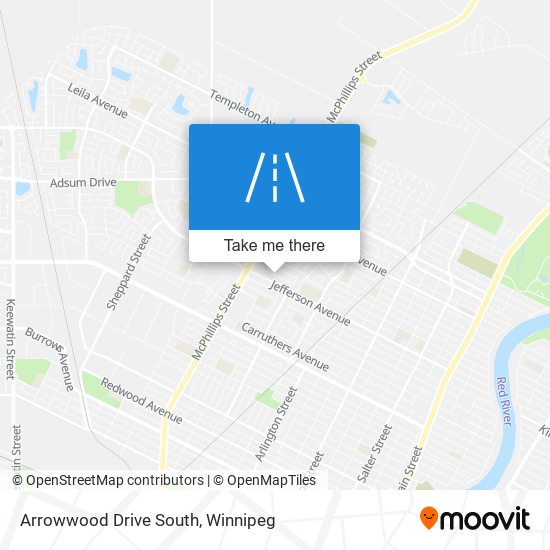 Arrowwood Drive South map